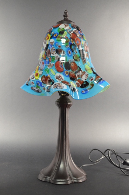 Overleg Telemacos Opschudding Glazen staande Lamp, Flower Explosion